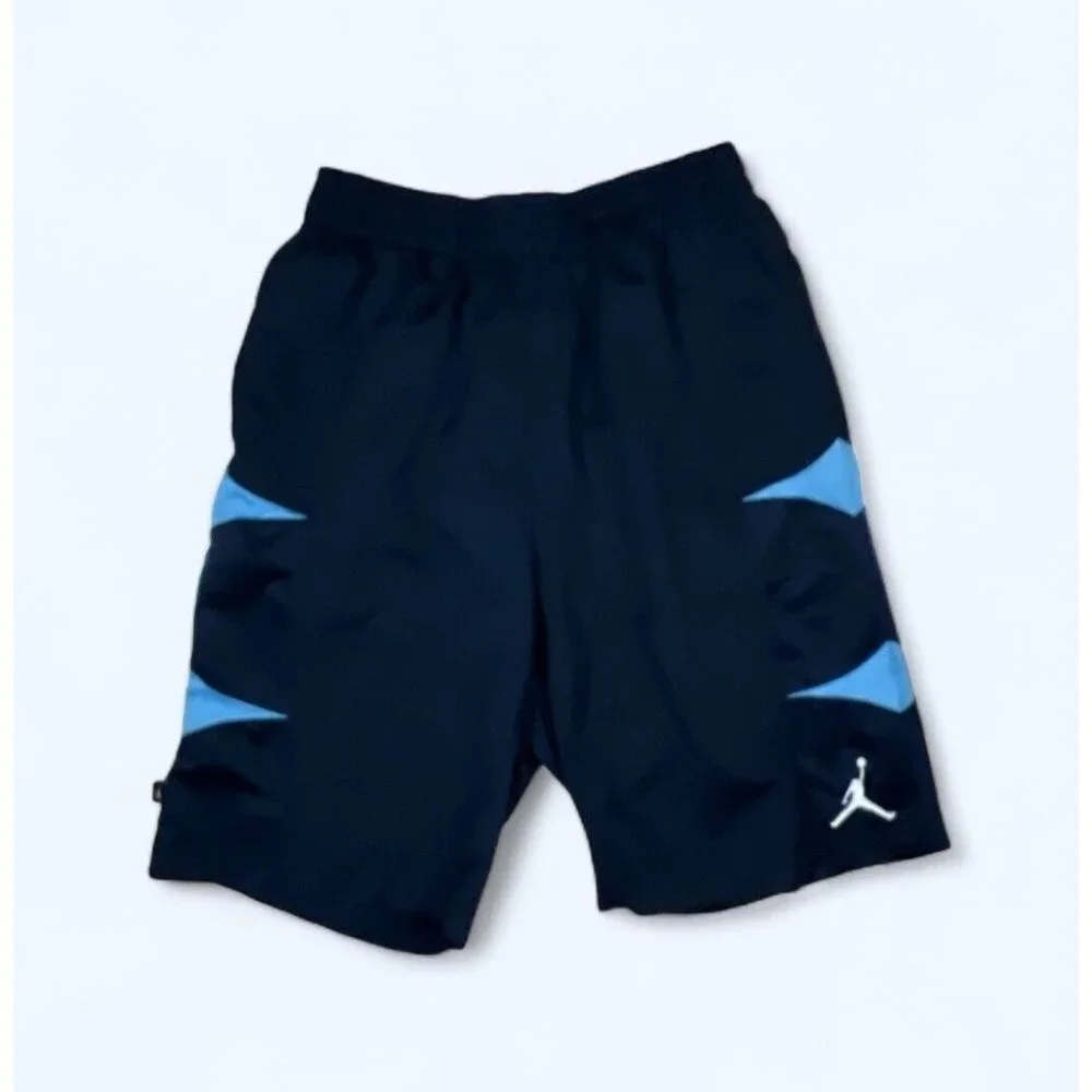 Jordan Dri-Fit Navy Blue White‎ Shorts Men's S UNC Colorway